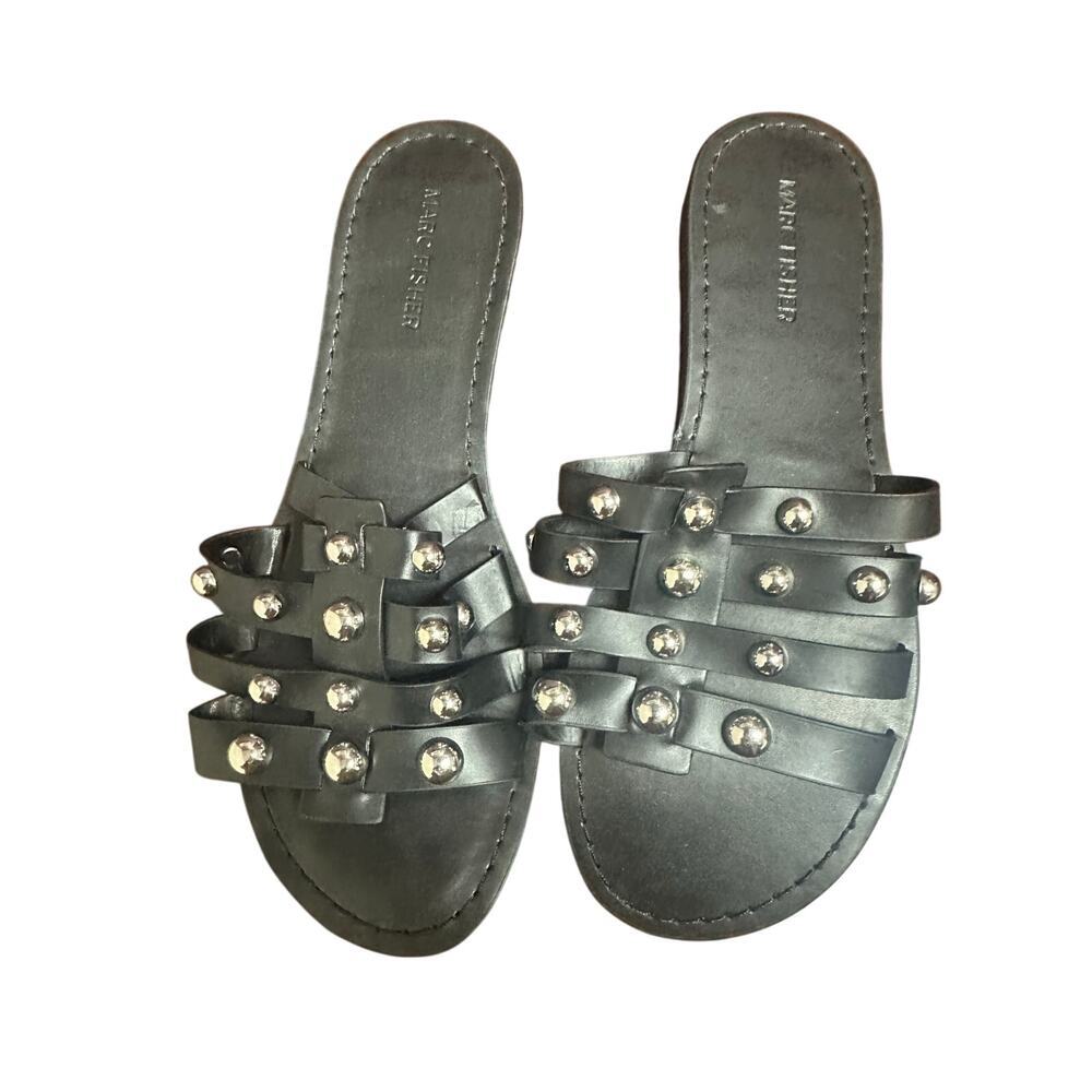 Marc Fisher Black Slides Size 9